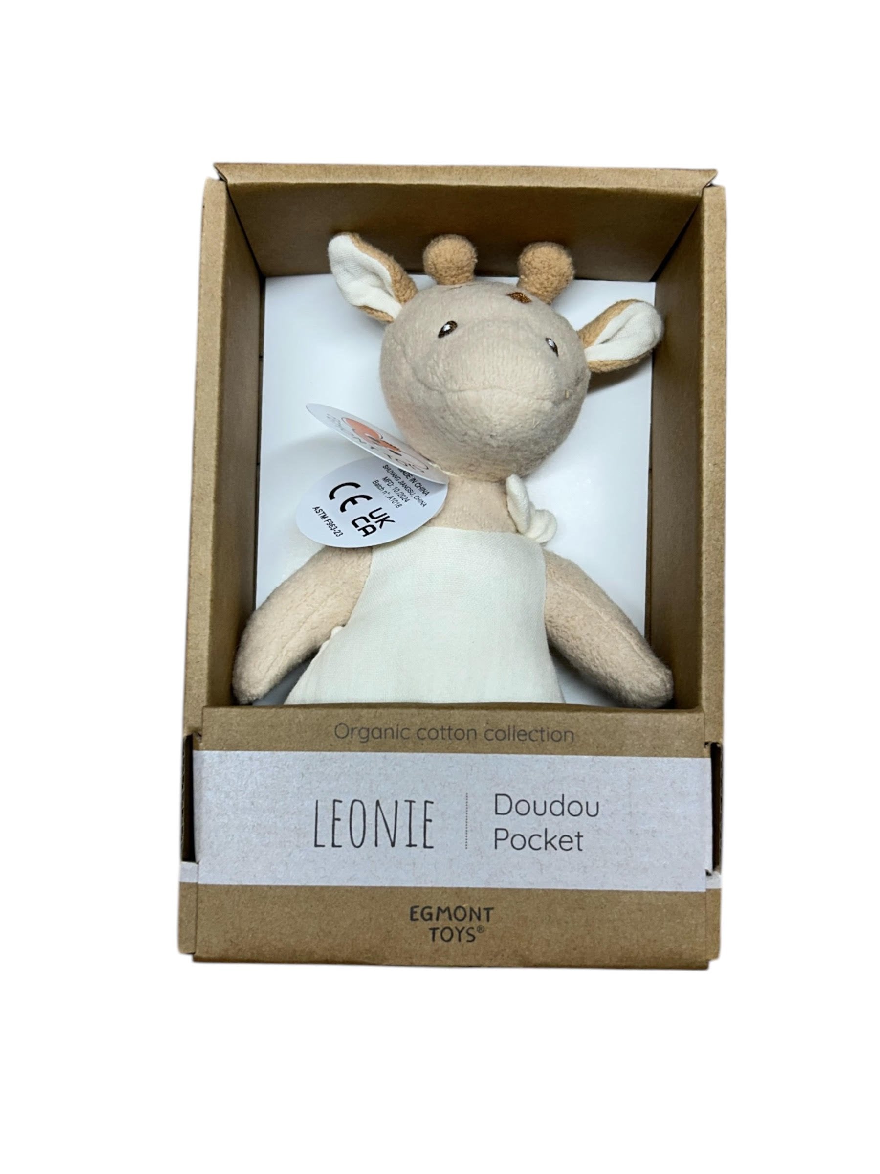 Leonie Doudou Pocket Giraffe - Plush Toy - 20cm