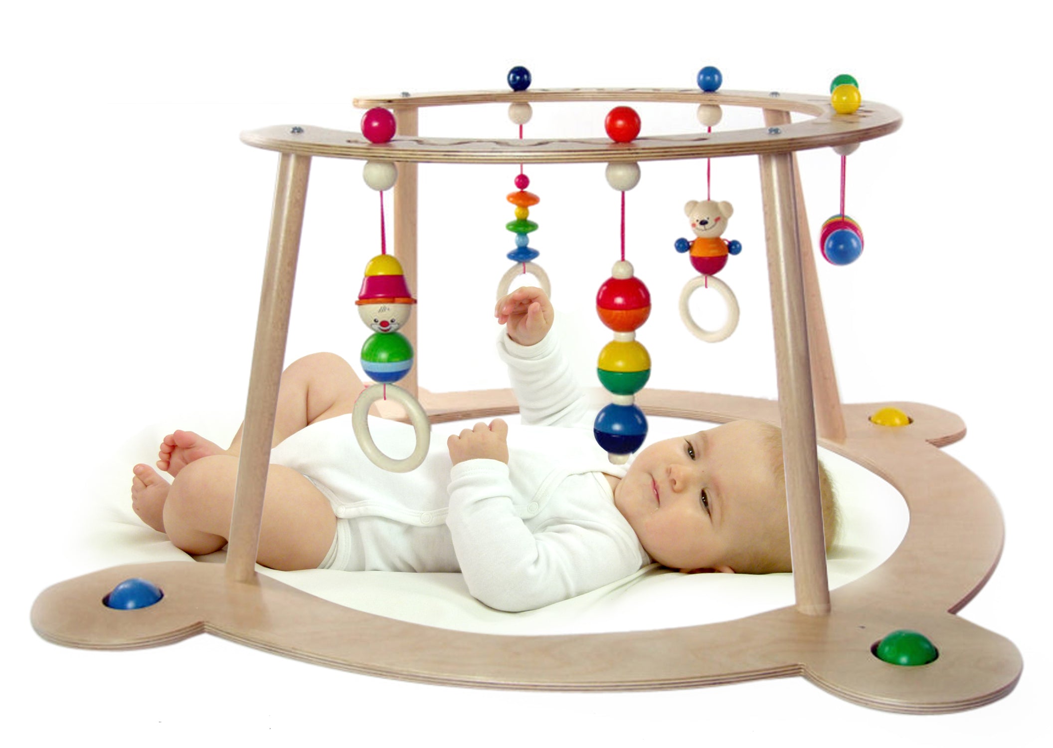 Wooden Baby Activity Gym & Walker - Bear Henry
