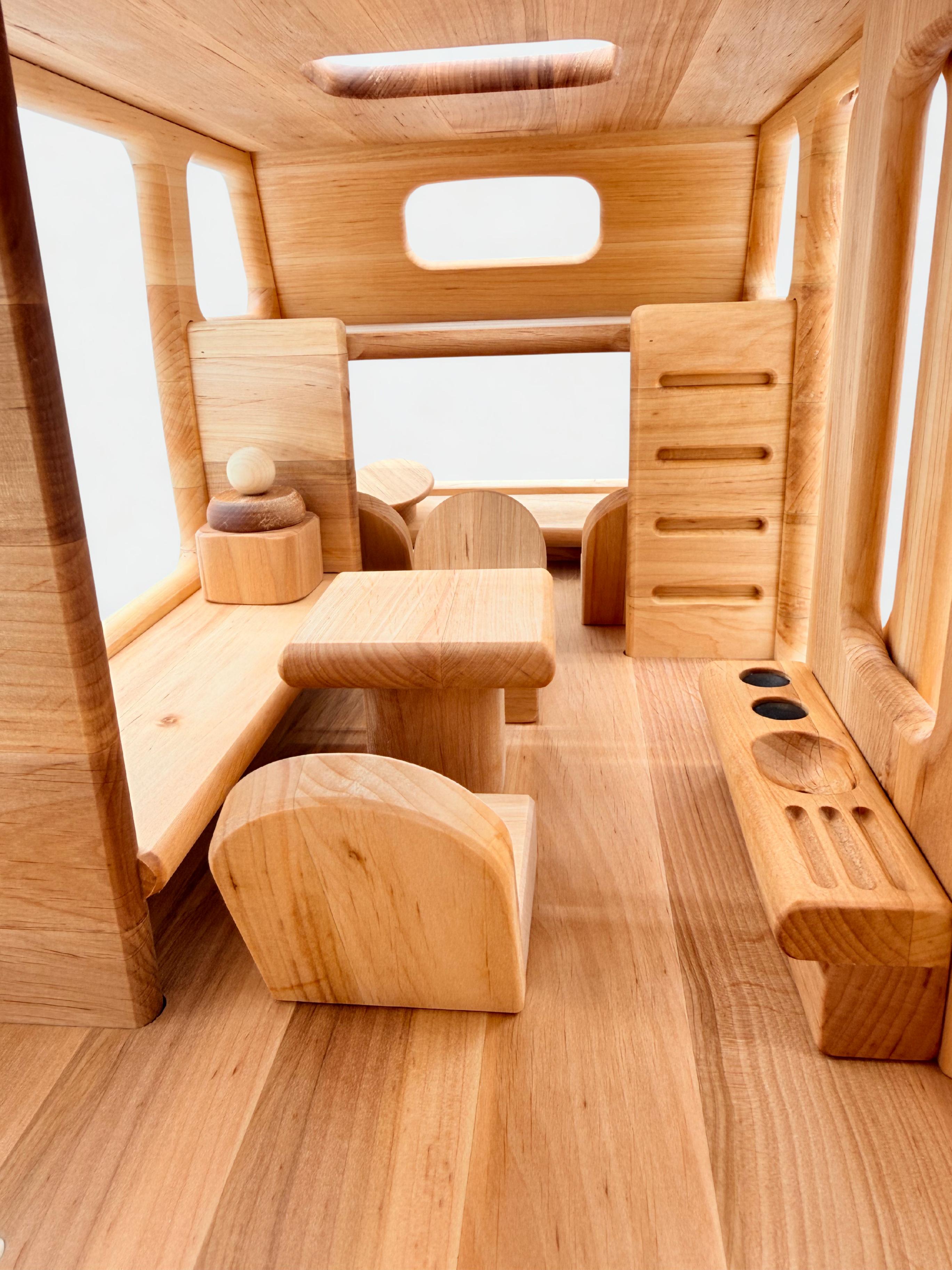 Large Wooden Camper Van