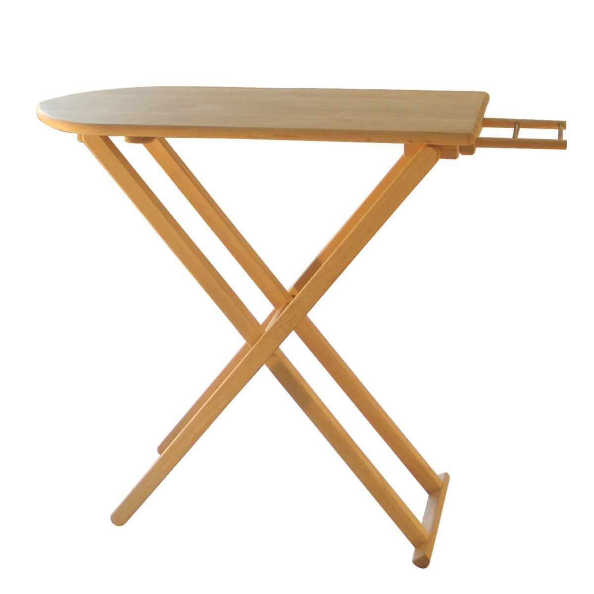Wooden Ironing Board with Iron