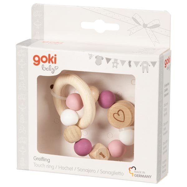 Baby Touch Ring - Heart - Pink