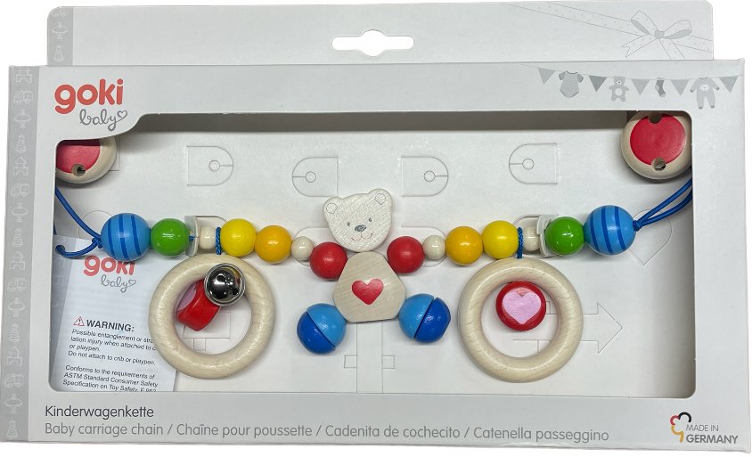 Baby Pram/Buggy Chain - Bear with Bell