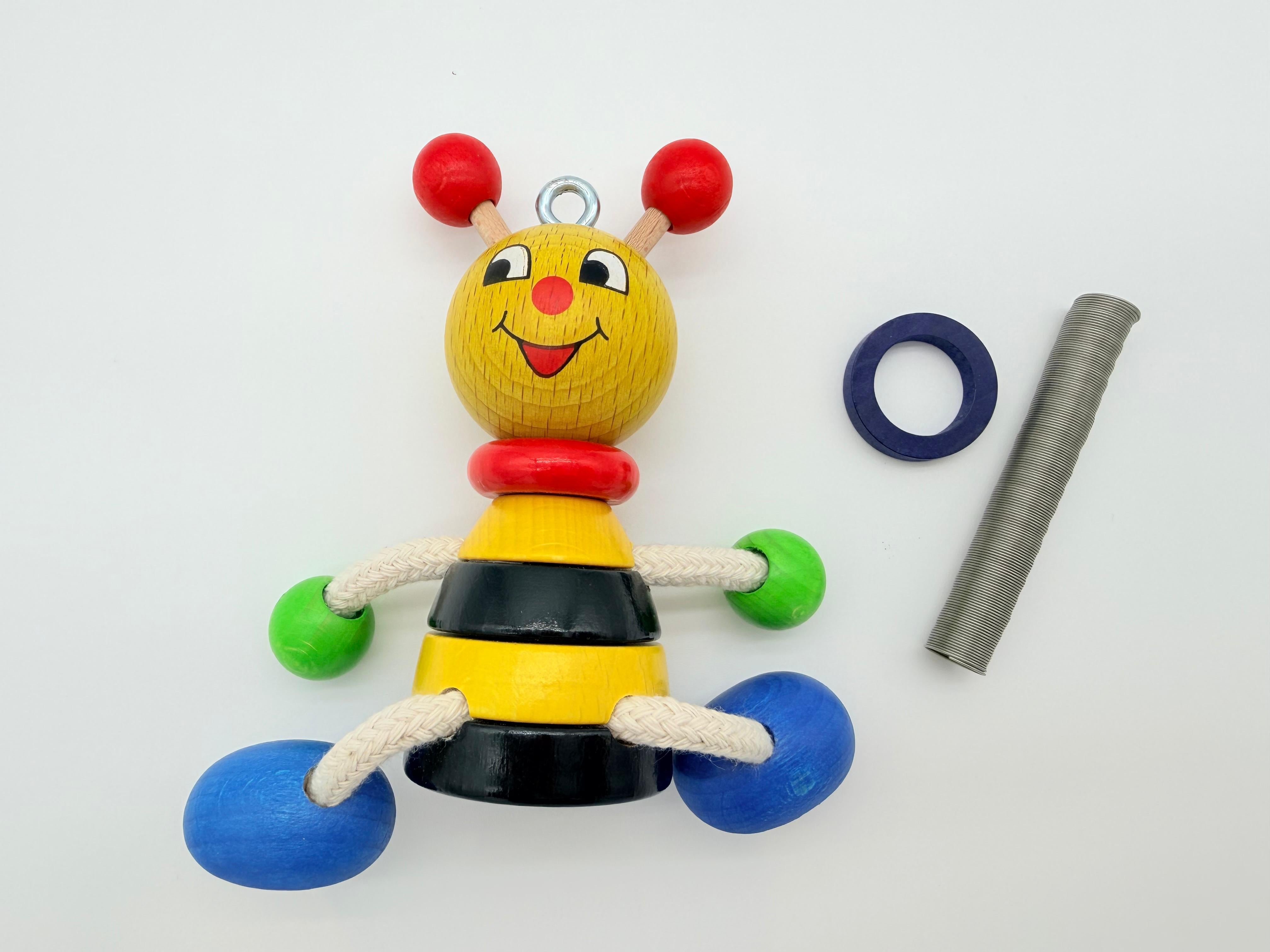 Wooden Swinging Figure - Bee
