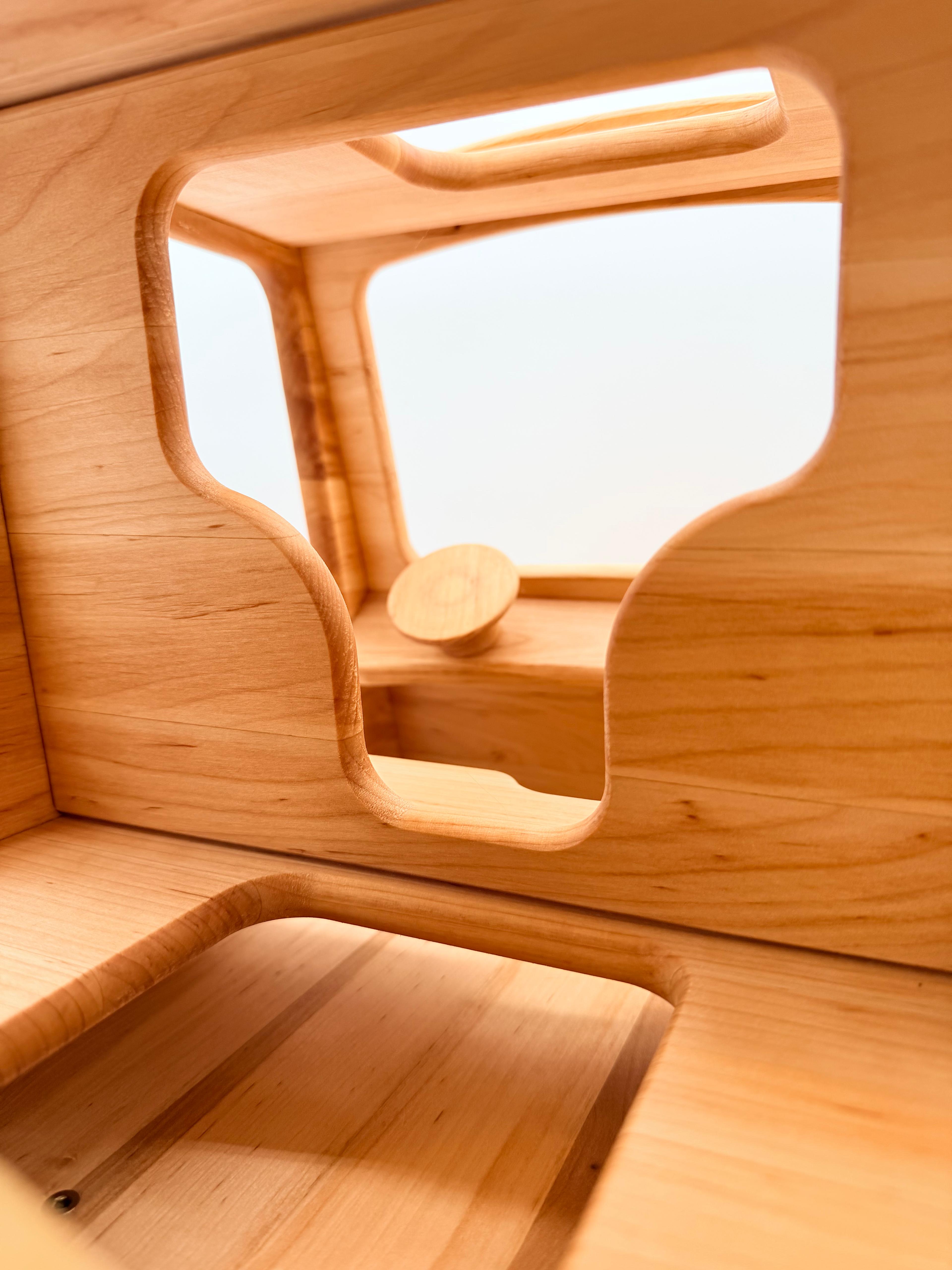 Large Wooden Off-Road Car