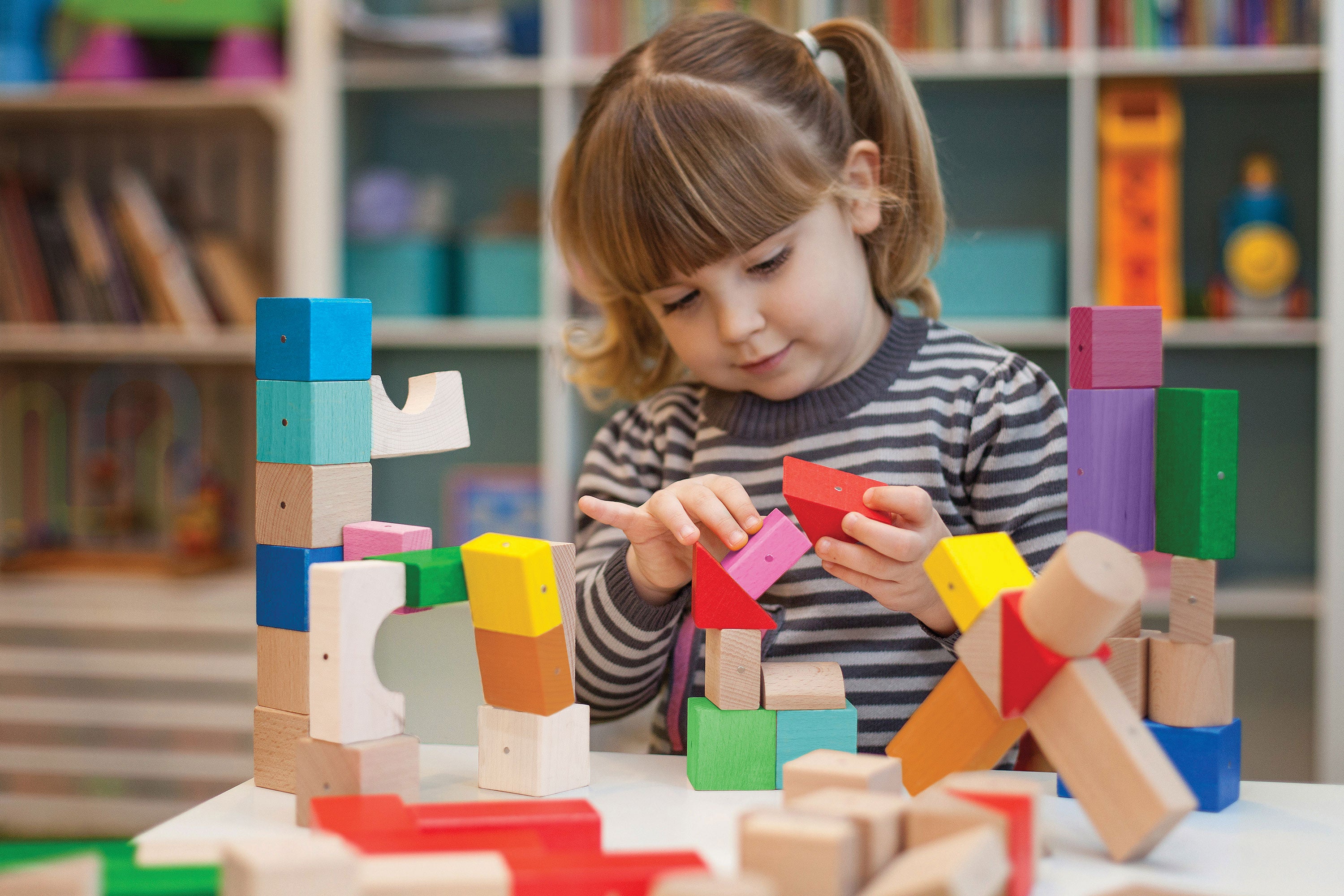 Wooden Magnetic Blocks - Mini - 30 pieces