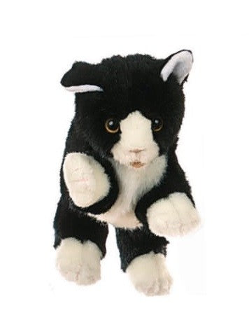 Hand Puppet - Cat black/white - 33cm