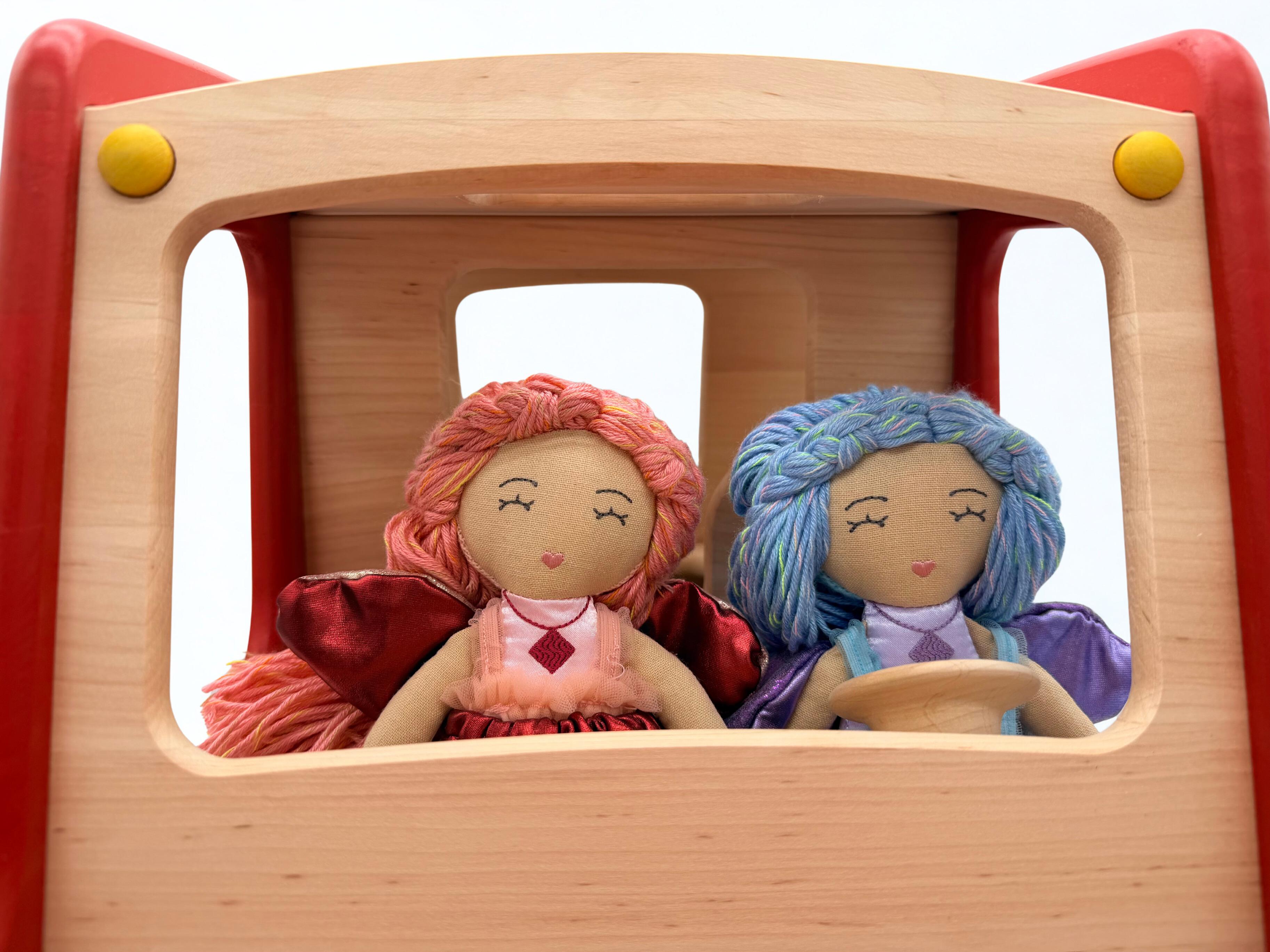 Large Wooden Off-Road Car - Red