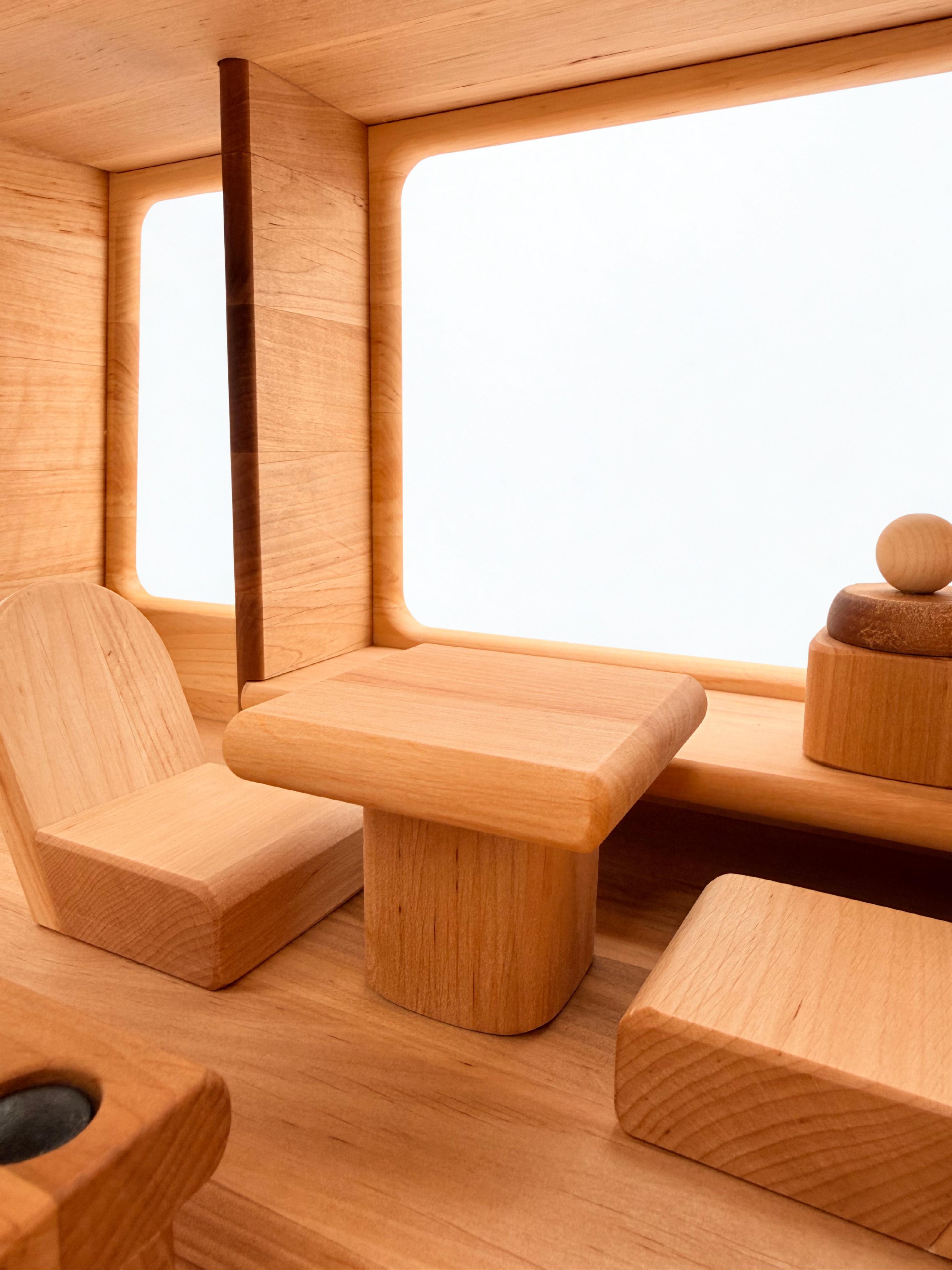 Large Wooden Camper Van