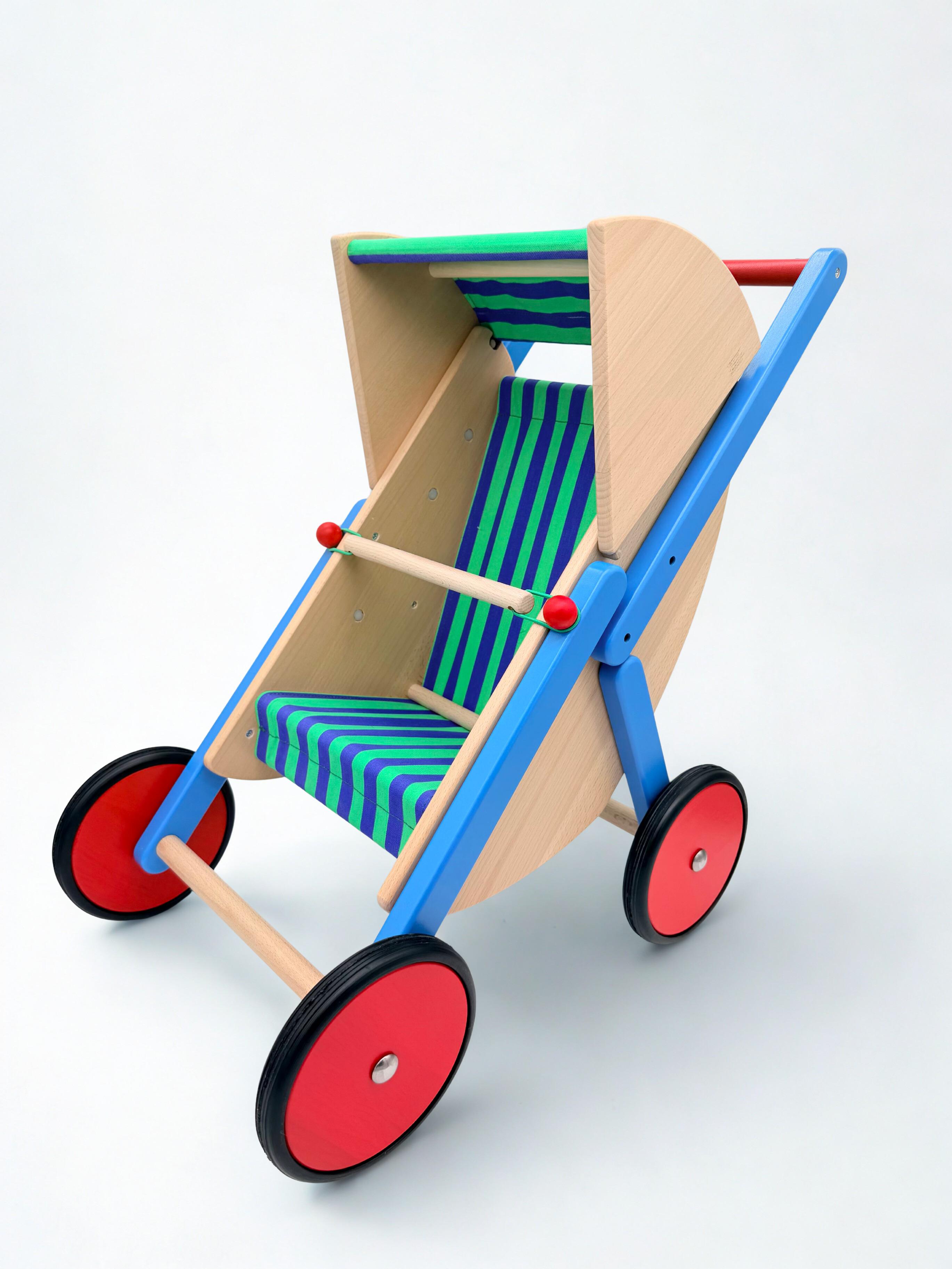 Wooden Doll's Stroller / Pram