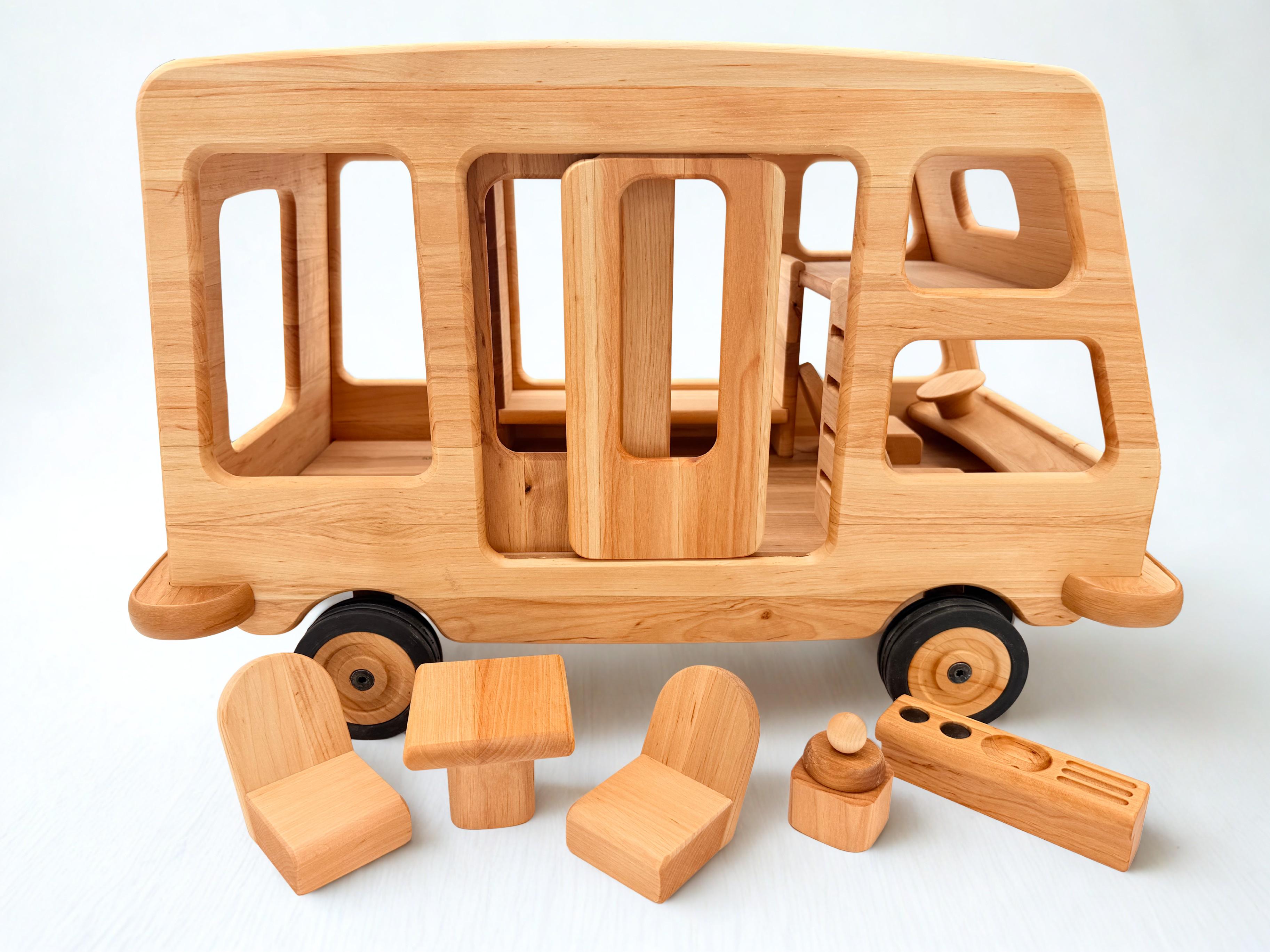 Large Wooden Camper Van