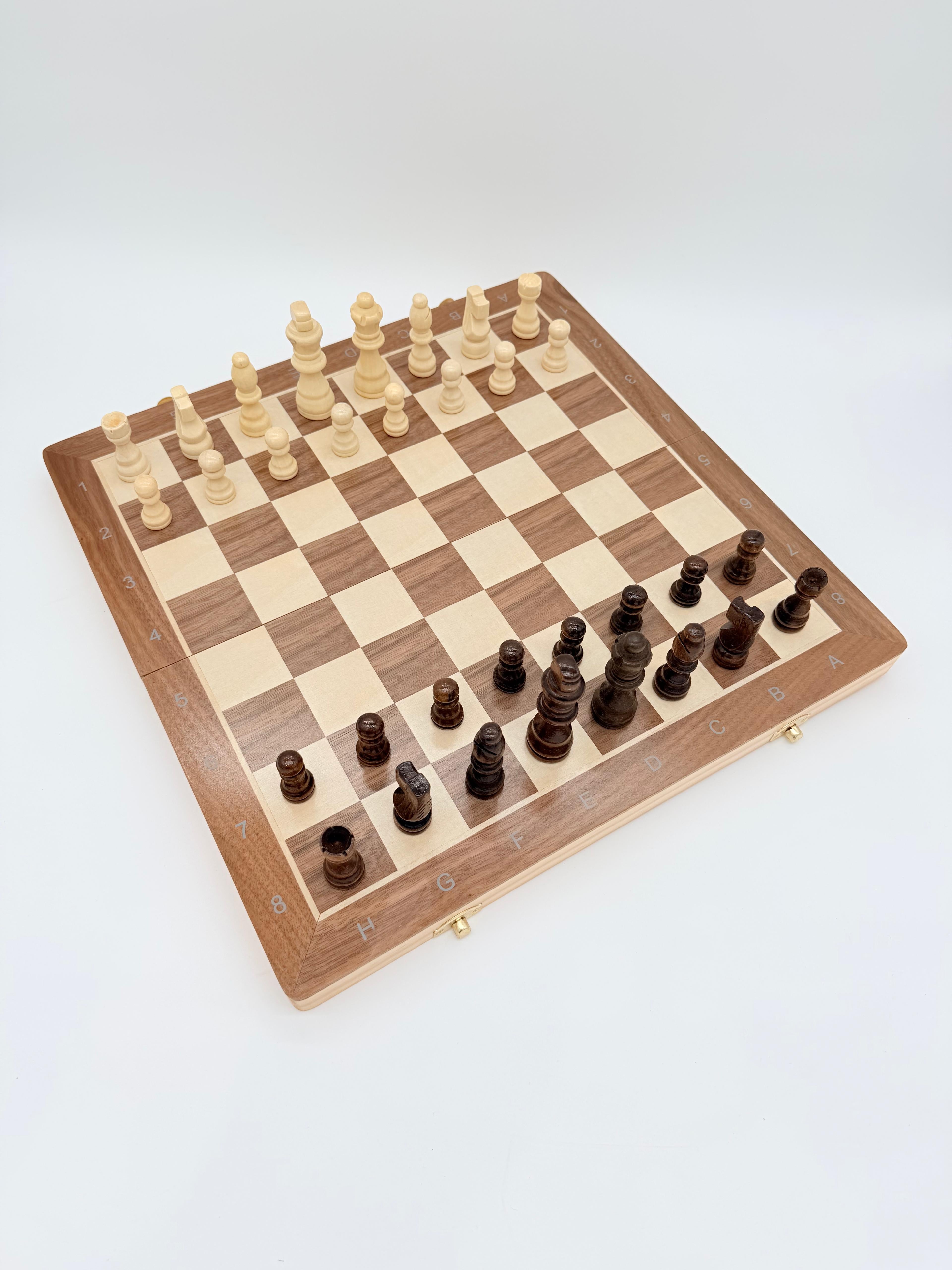 Magnetic Chess & Checkers - 2in1 Game