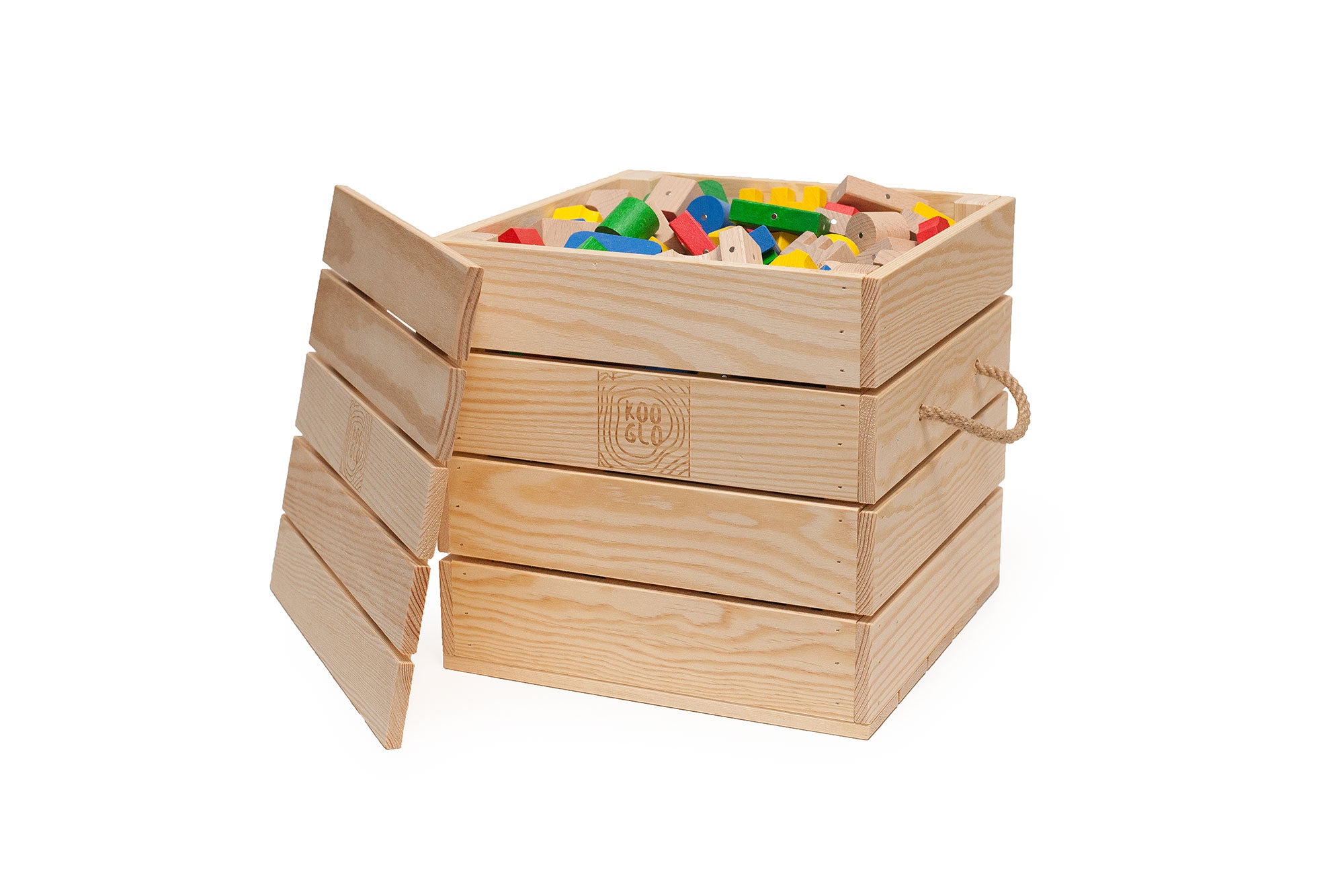 Wooden Magnetic Blocks - Giga - 300 pieces