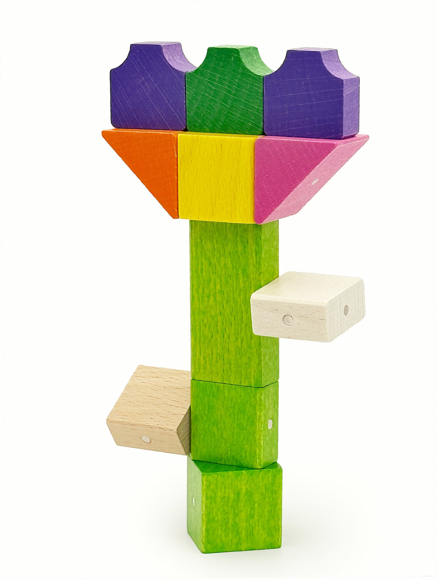 Wooden Magnetic Blocks - Mega - 100 pieces