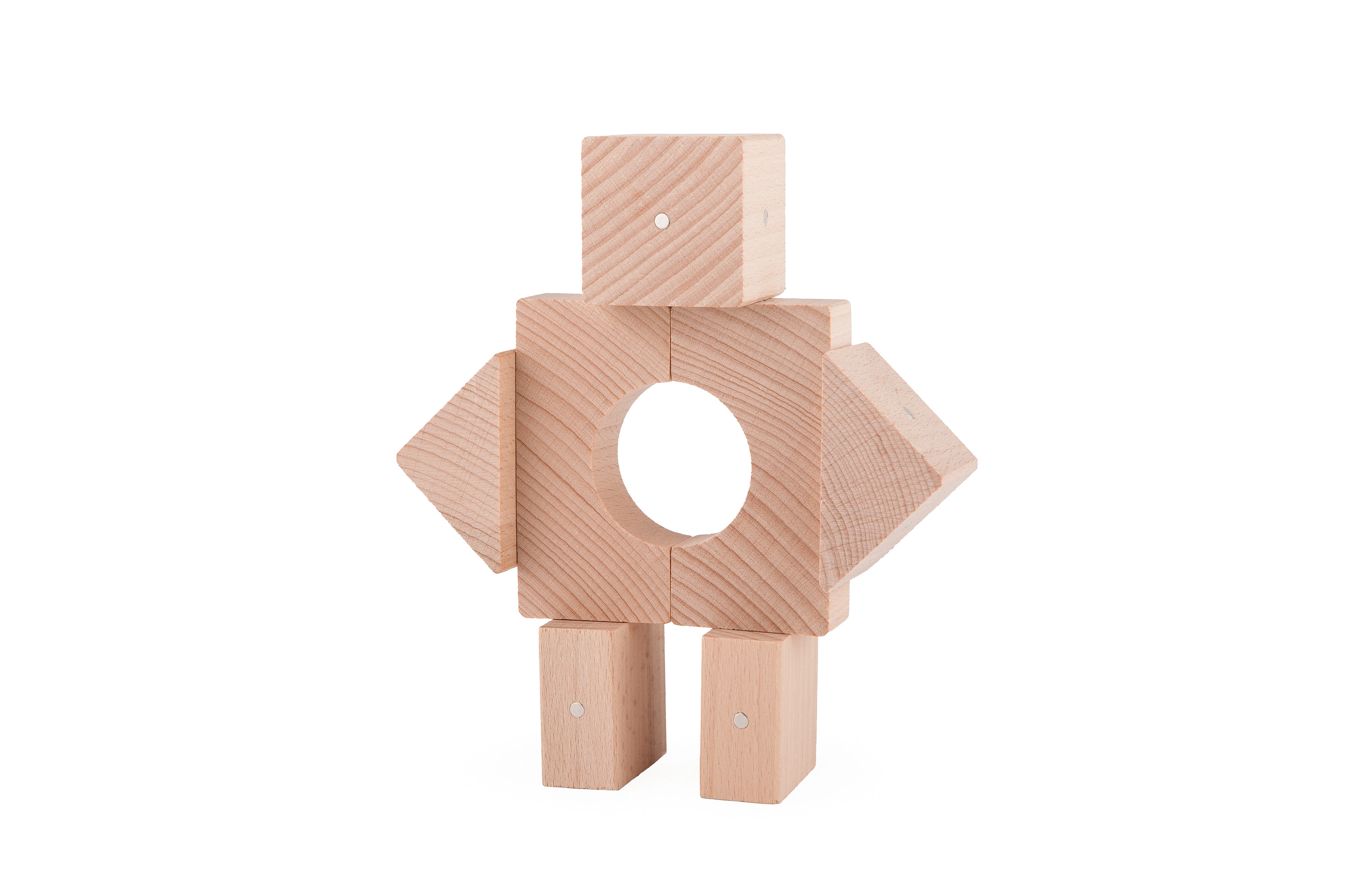 Wooden Magnetic Blocks - Professor - 7 pieces