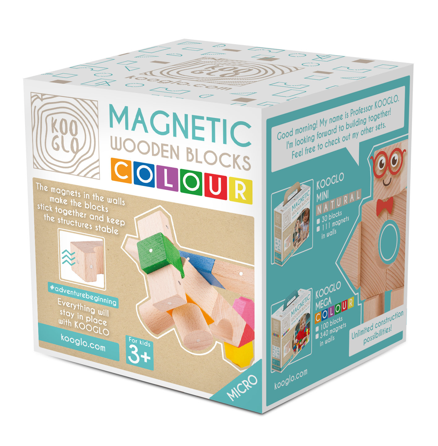 Wooden Magnetic Blocks - Airplane - 14 pieces