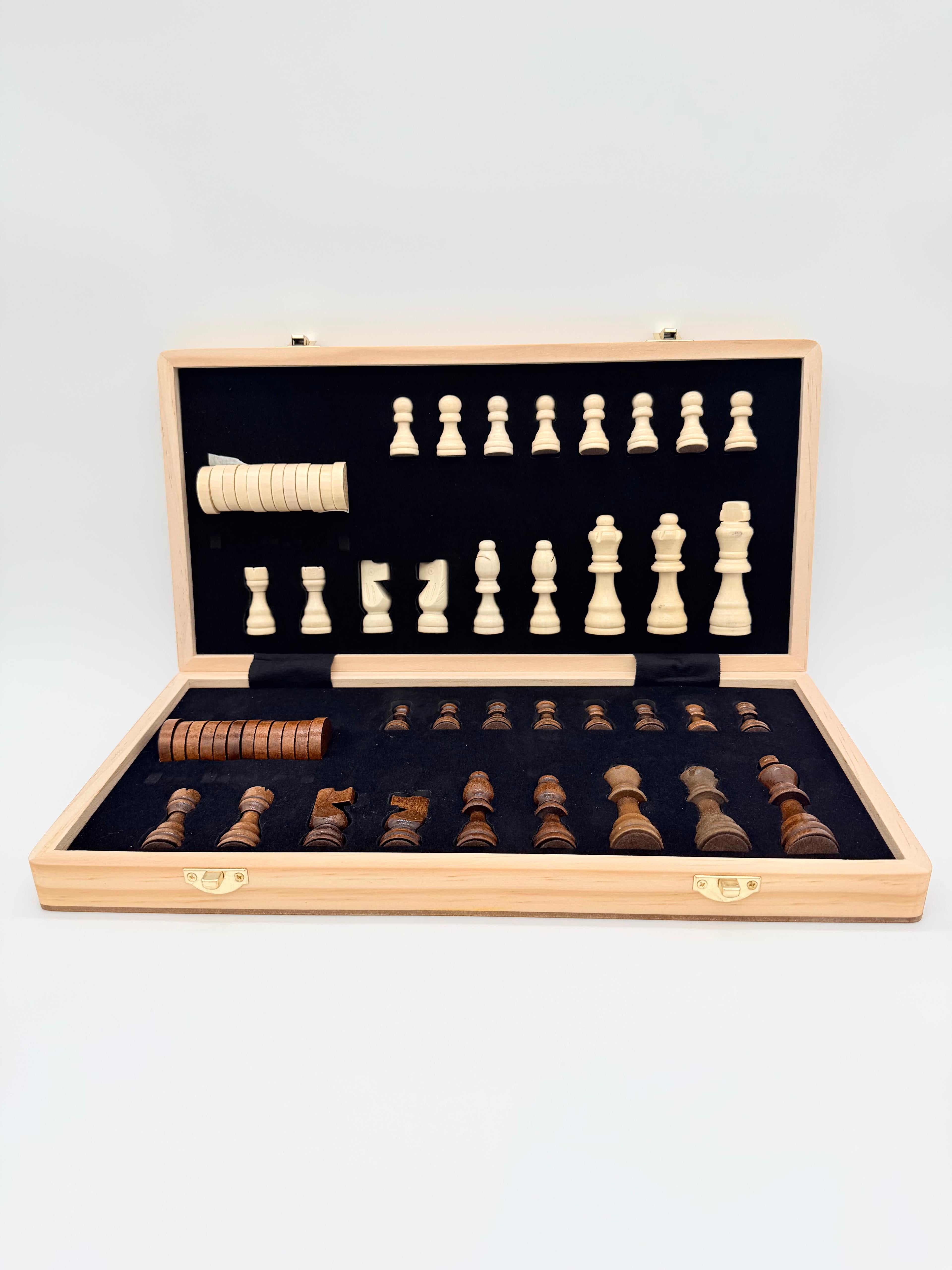 Magnetic Chess & Checkers - 2in1 Game