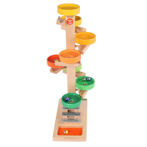 Wooden Marble Run Tower - Colour