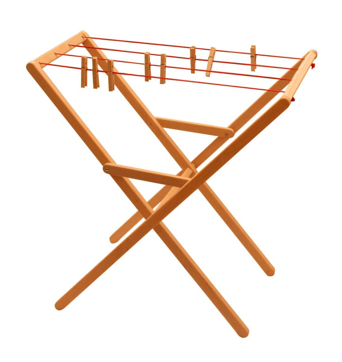Wooden  Drying Rack and Clothes Pegs