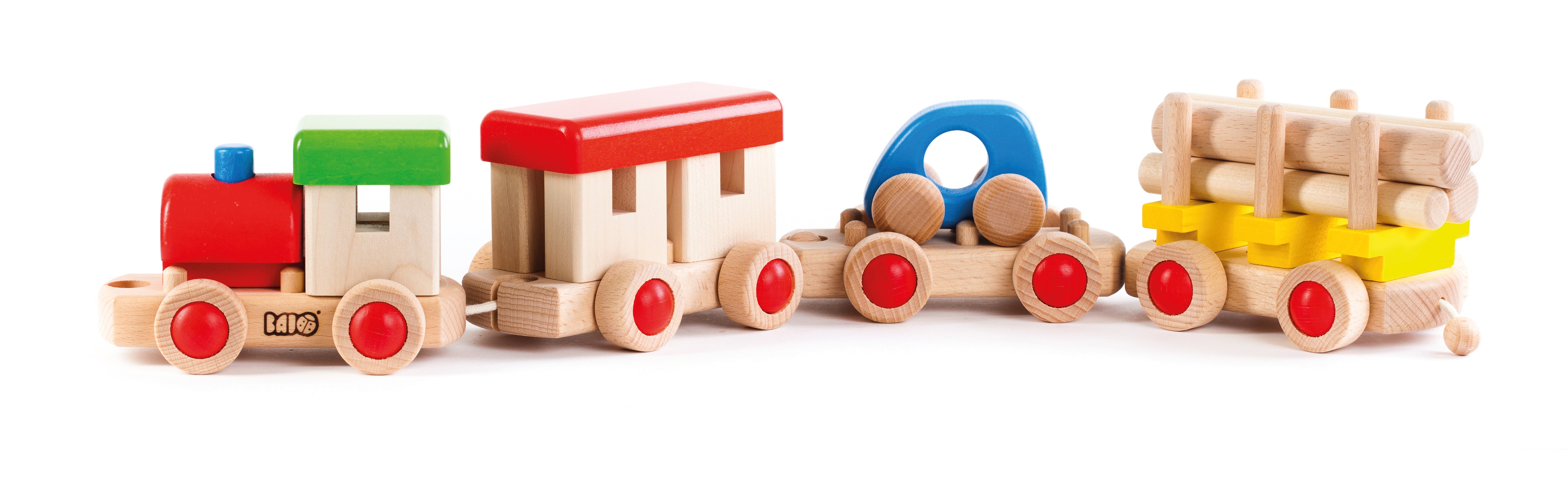 Wooden Train Building Set