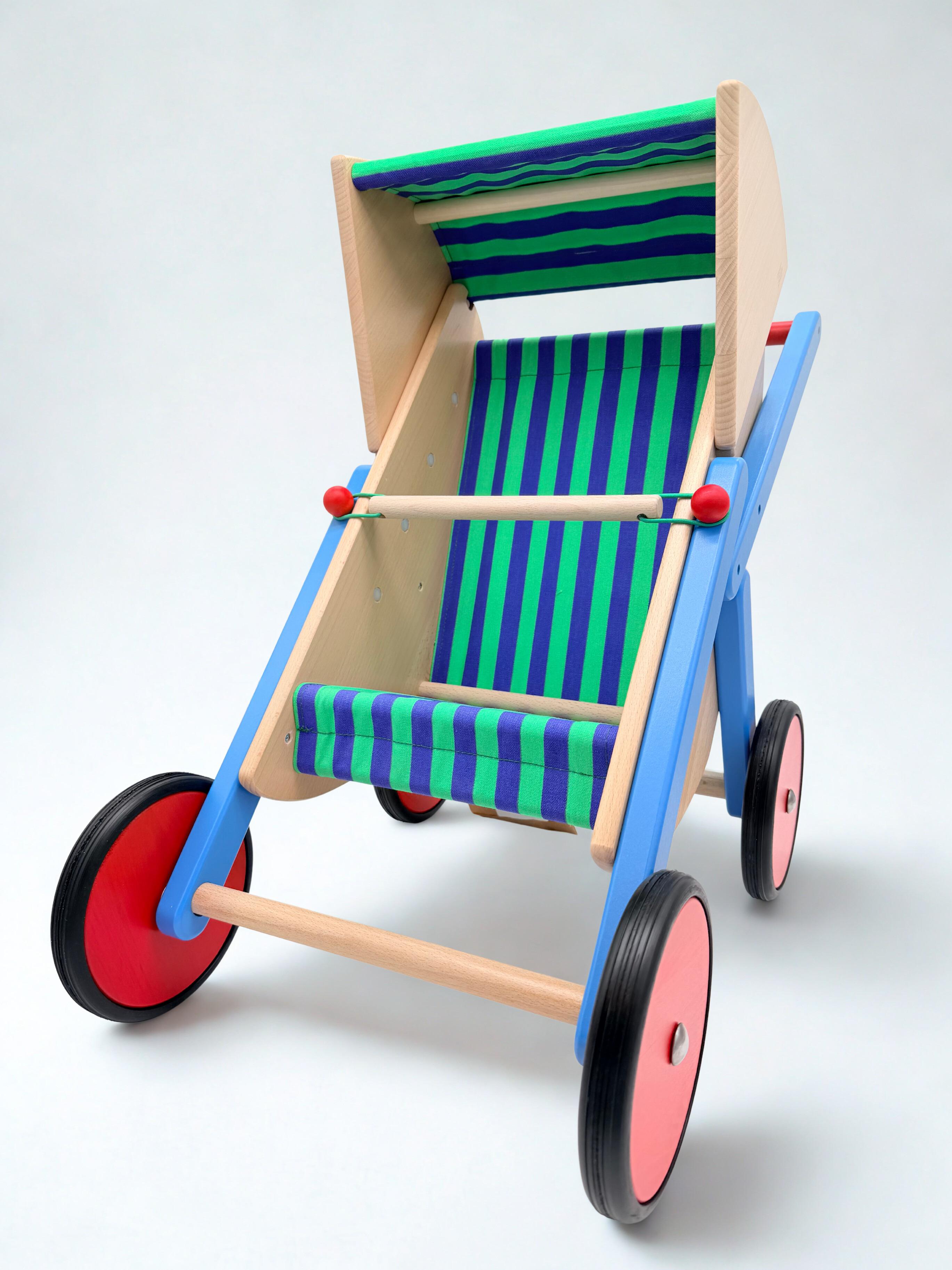 Wooden Doll's Stroller / Pram