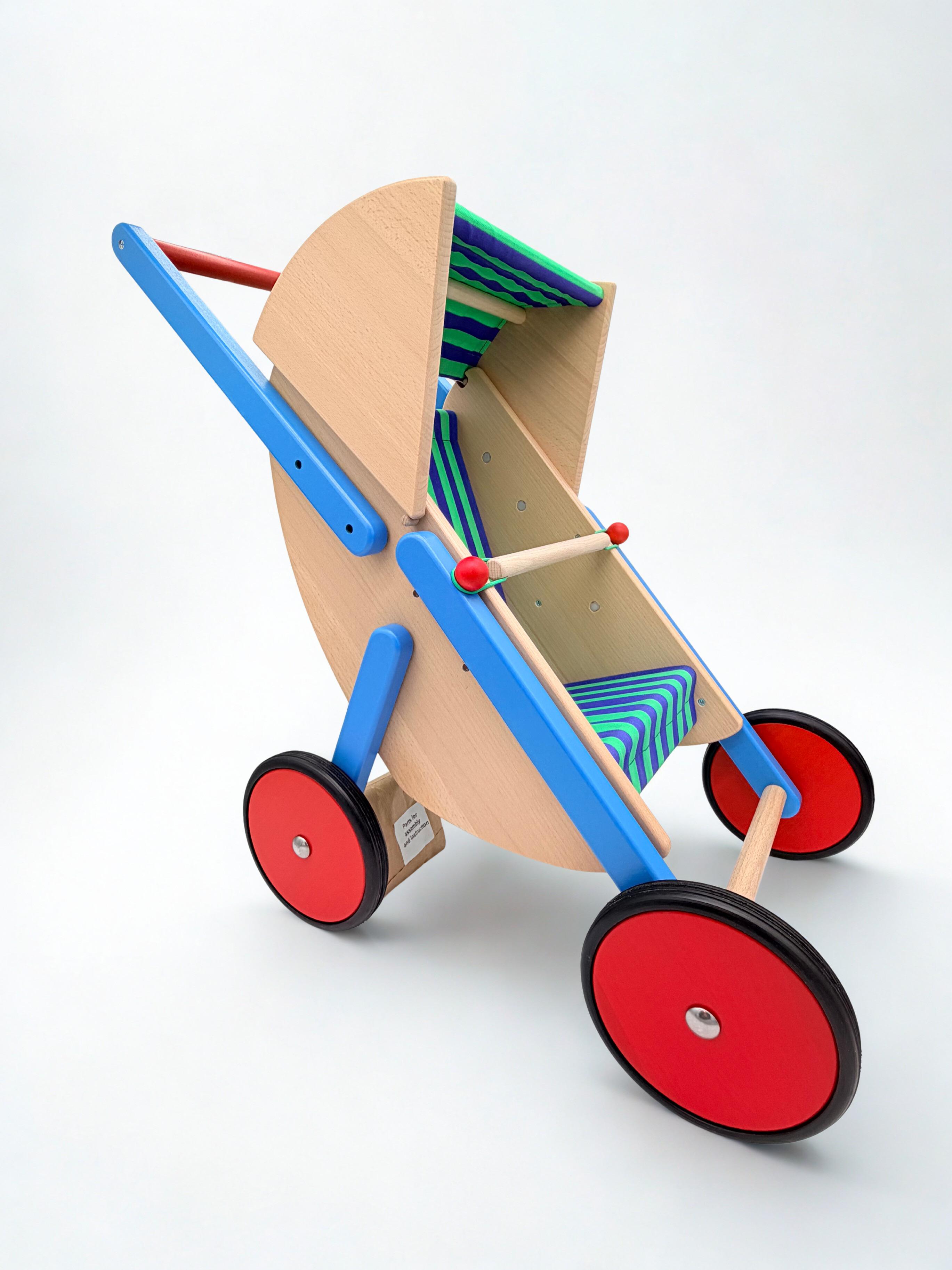 Wooden Doll's Stroller / Pram