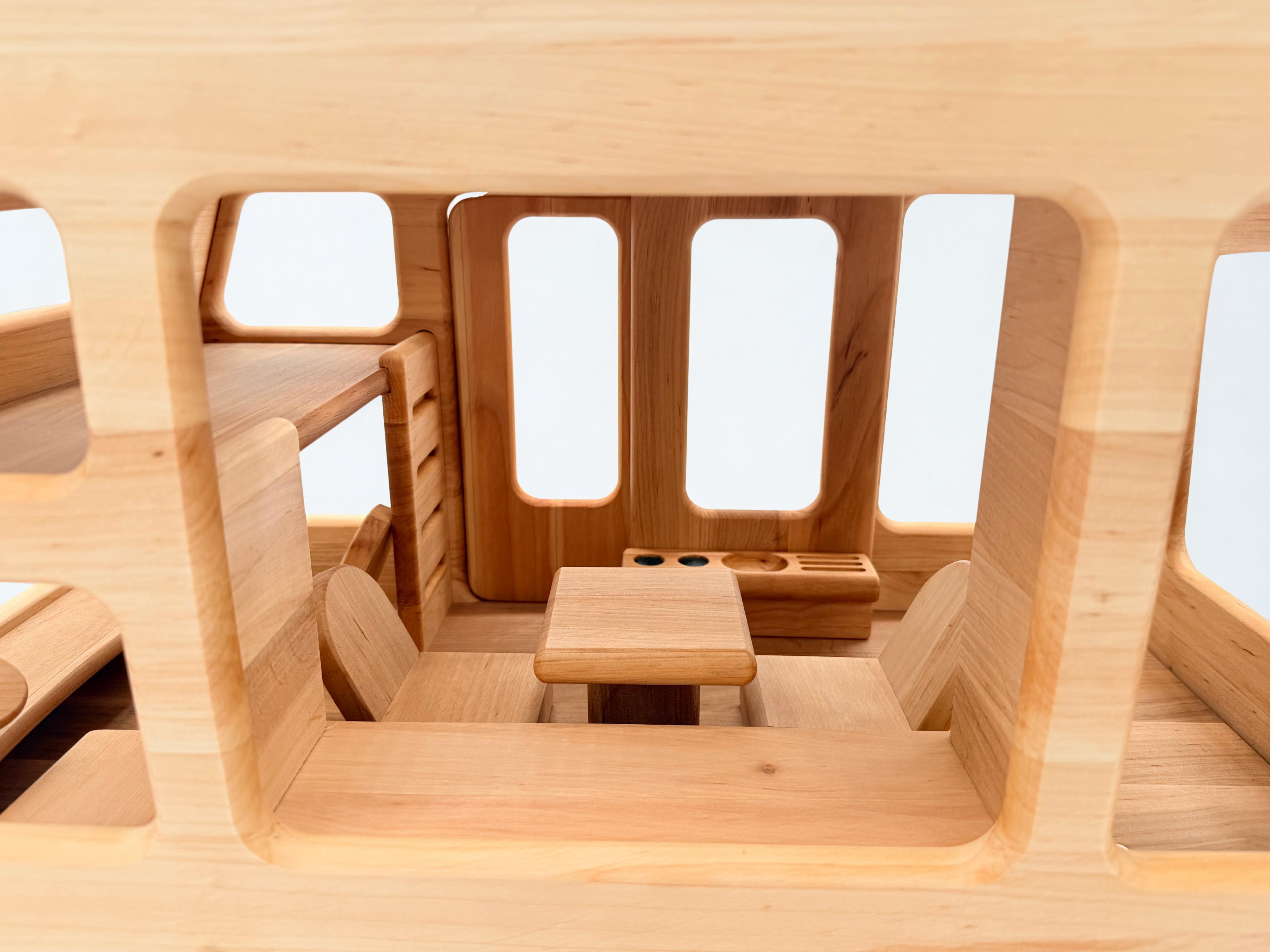 Large Wooden Camper Van