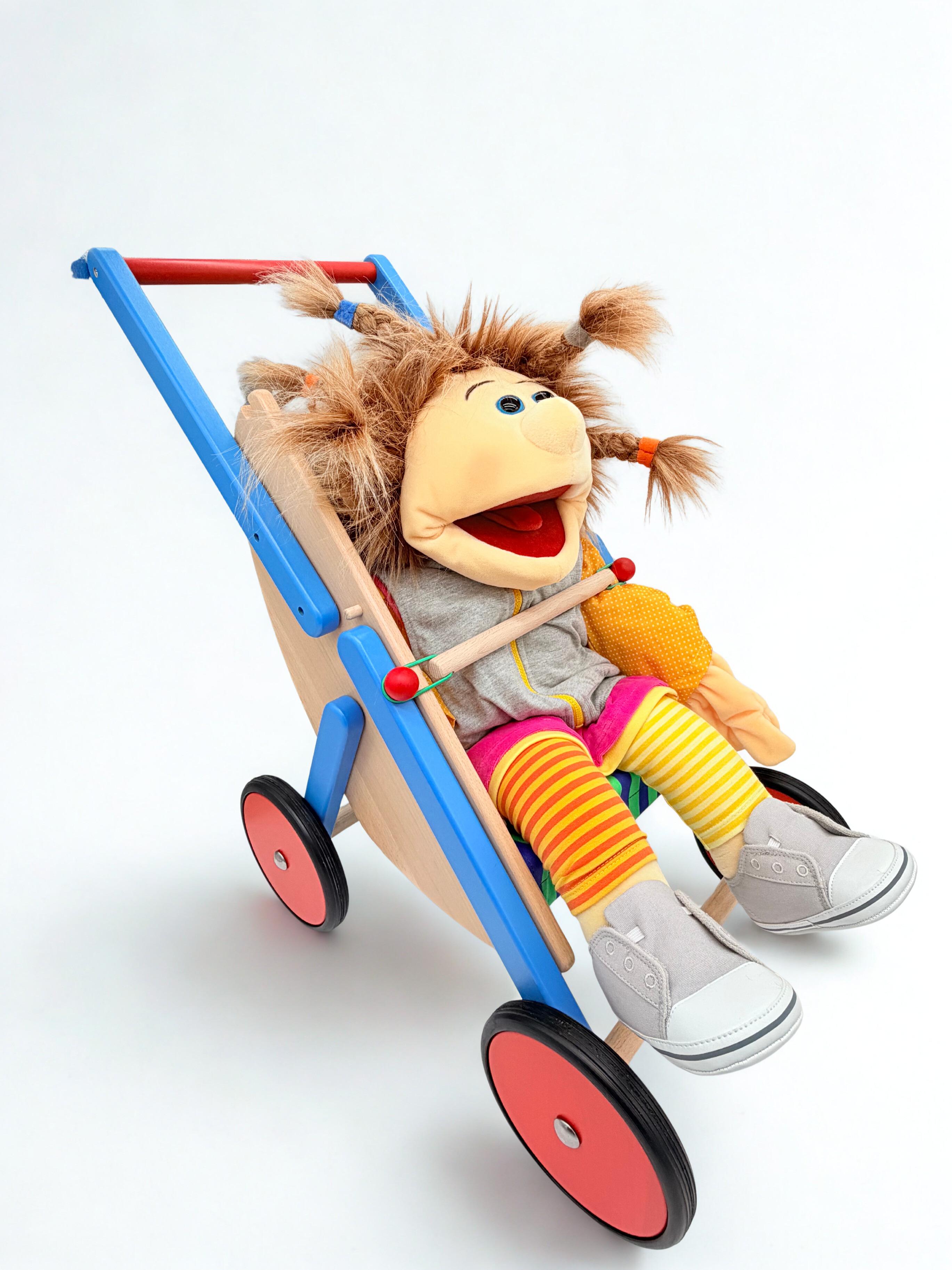 Wooden Doll's Stroller / Pram