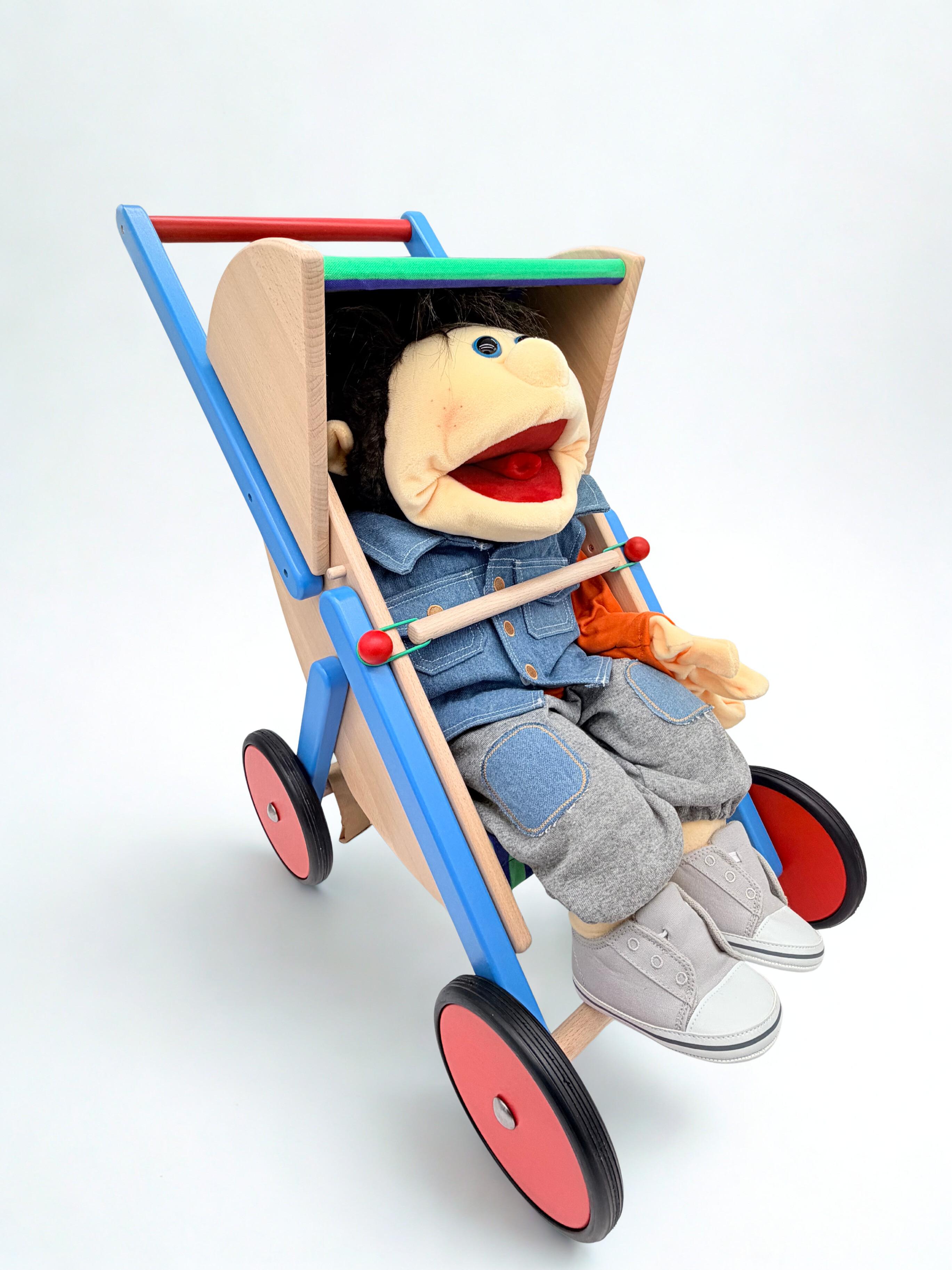 Wooden Doll's Stroller / Pram