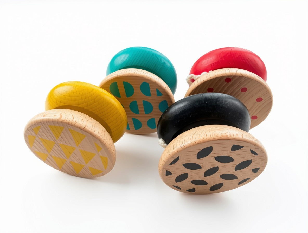 Wooden Jo-Jo - colourful
