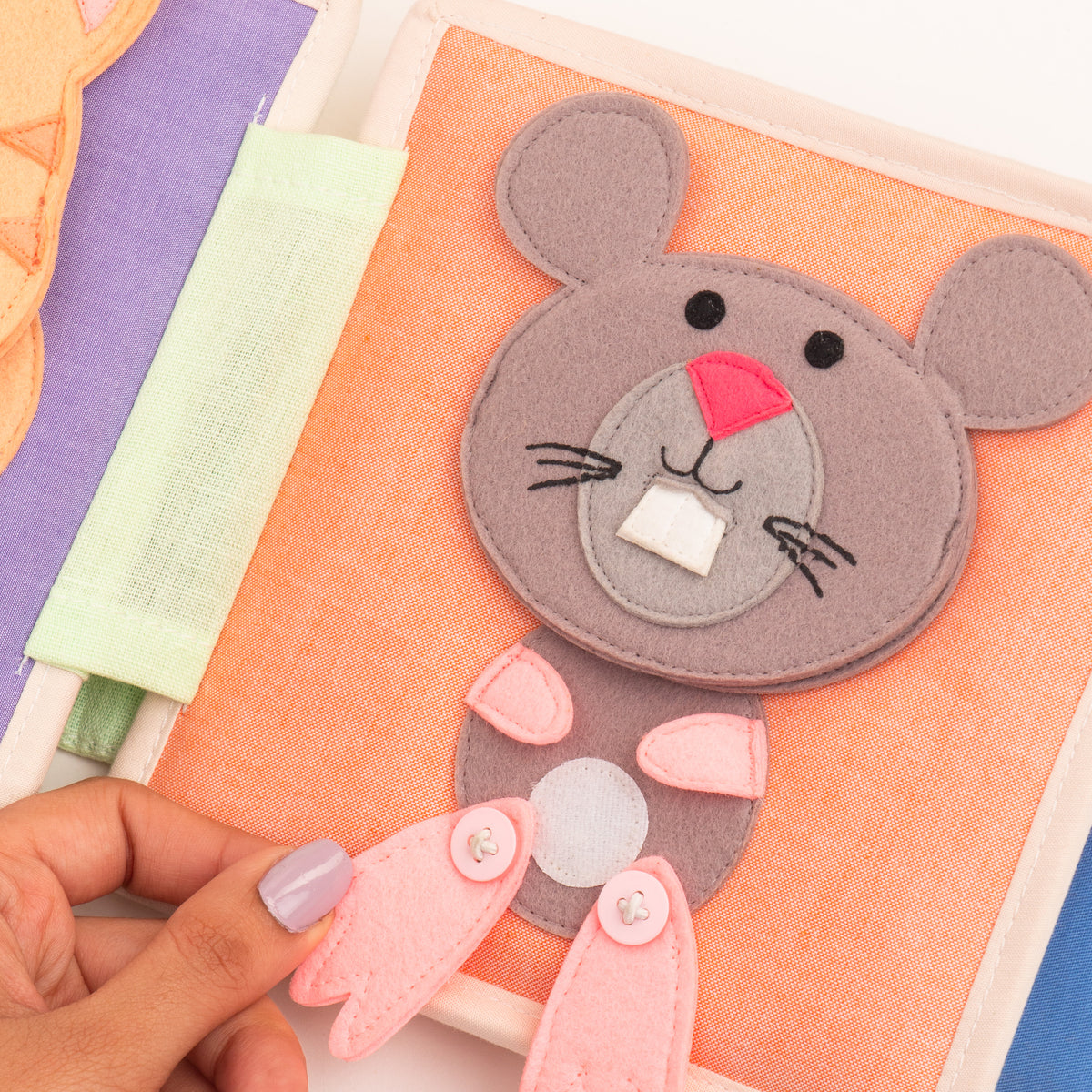 Mini Quiet Book - Animal Friends