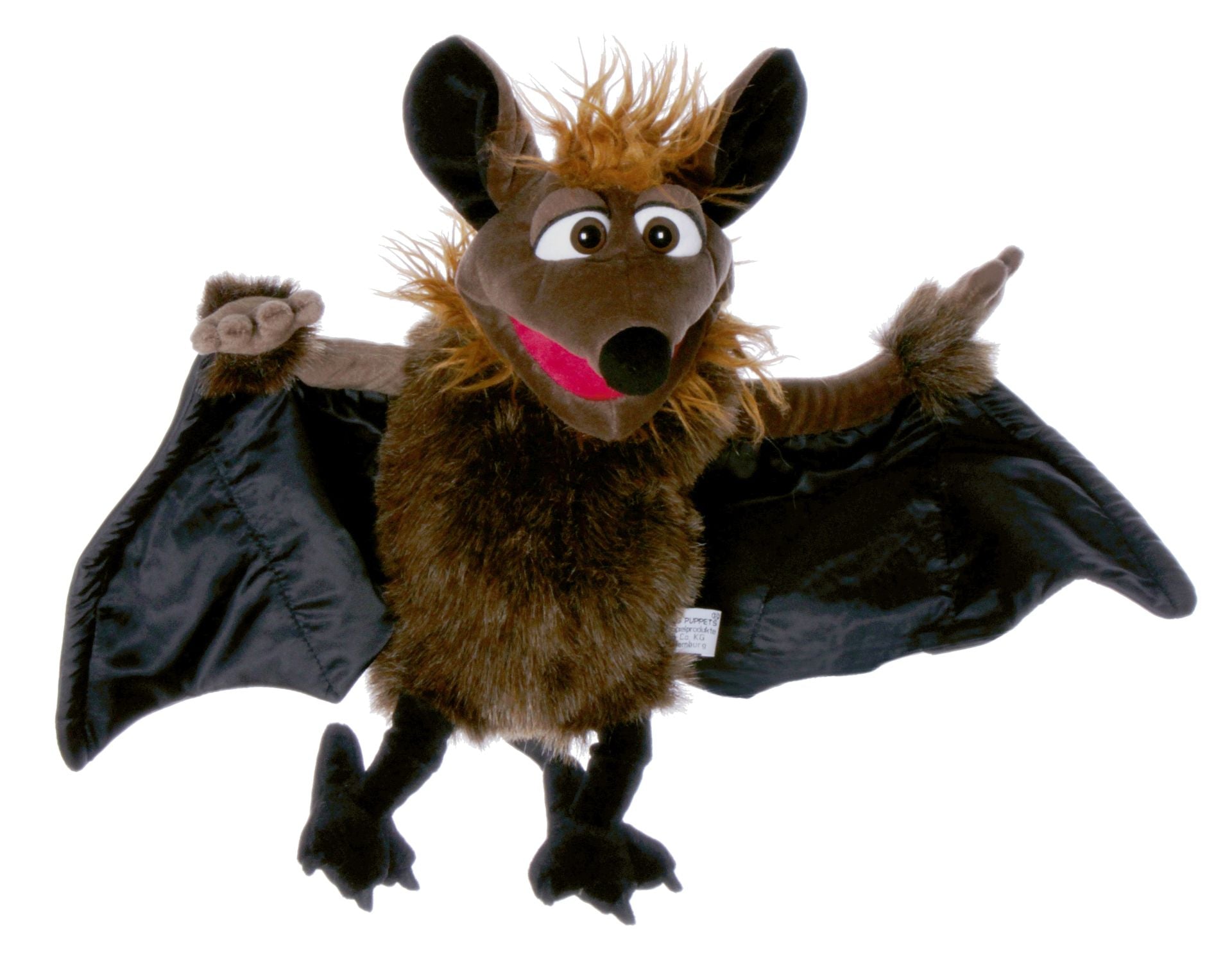 Gaston the bat - Hand Puppet - 35cm / Wingspan 58cm