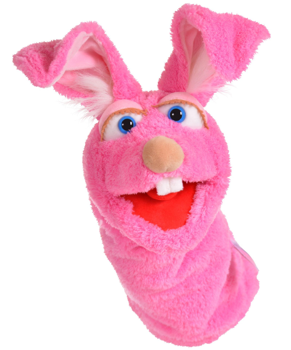 Hand Puppet - Mampfine the pink rabbit - 40cm