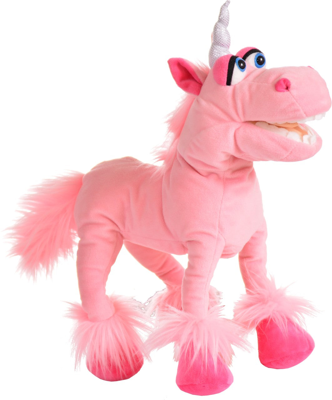 Hand Puppet - Hoernchen the pink Unicorn - 41cm