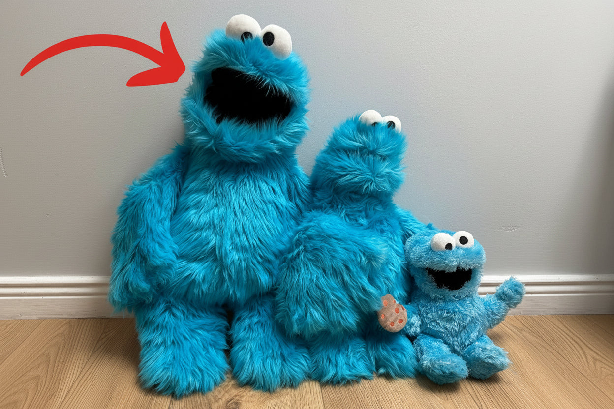 Cookie Monster from Sesame Street® - Hand Puppet - 65cm