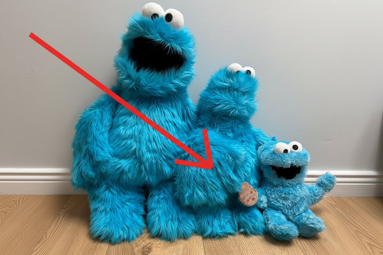 Cookie Monster from Sesame Street® - Hand Puppet - 45cm