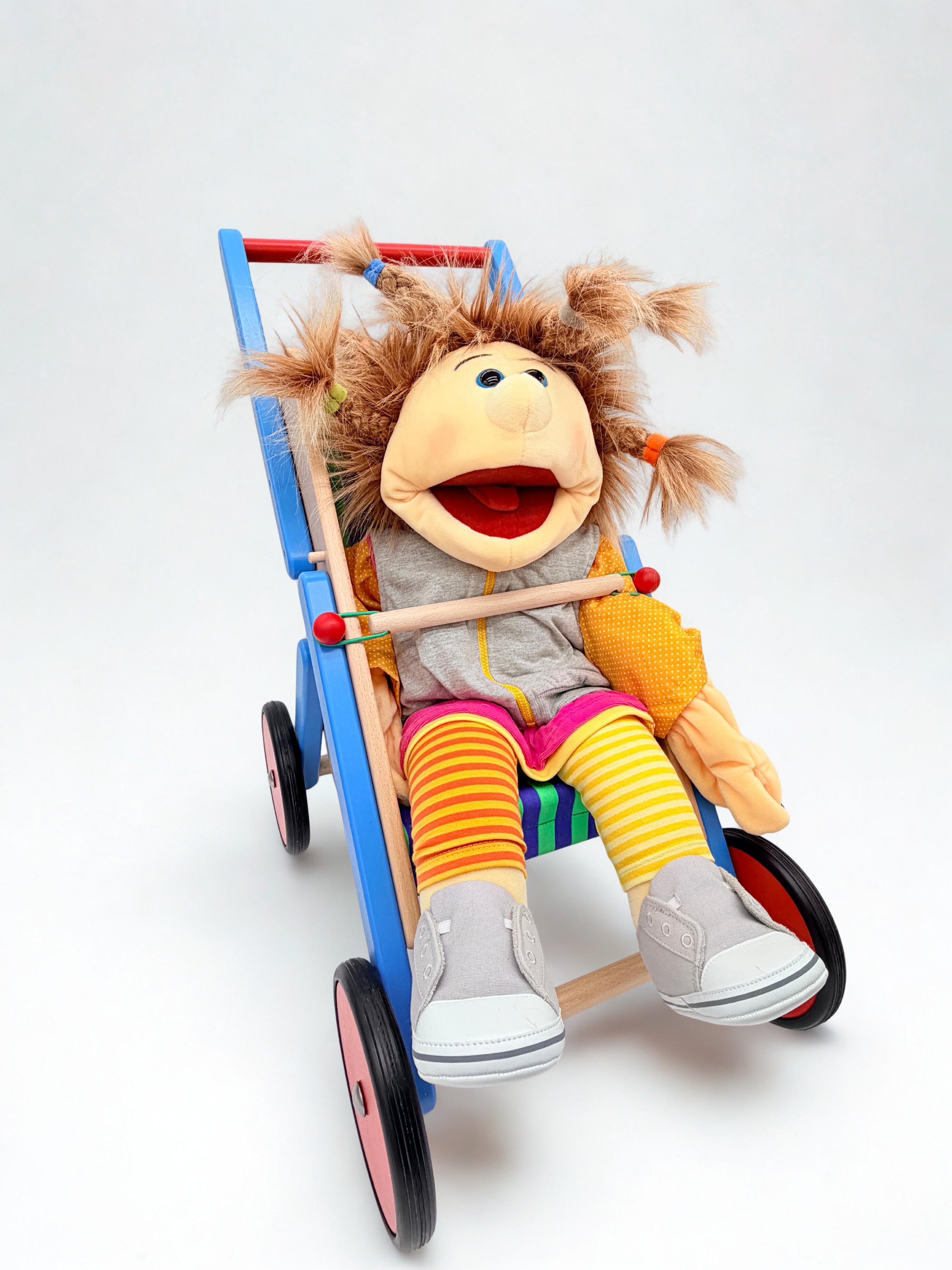 Wooden Doll's Stroller / Pram