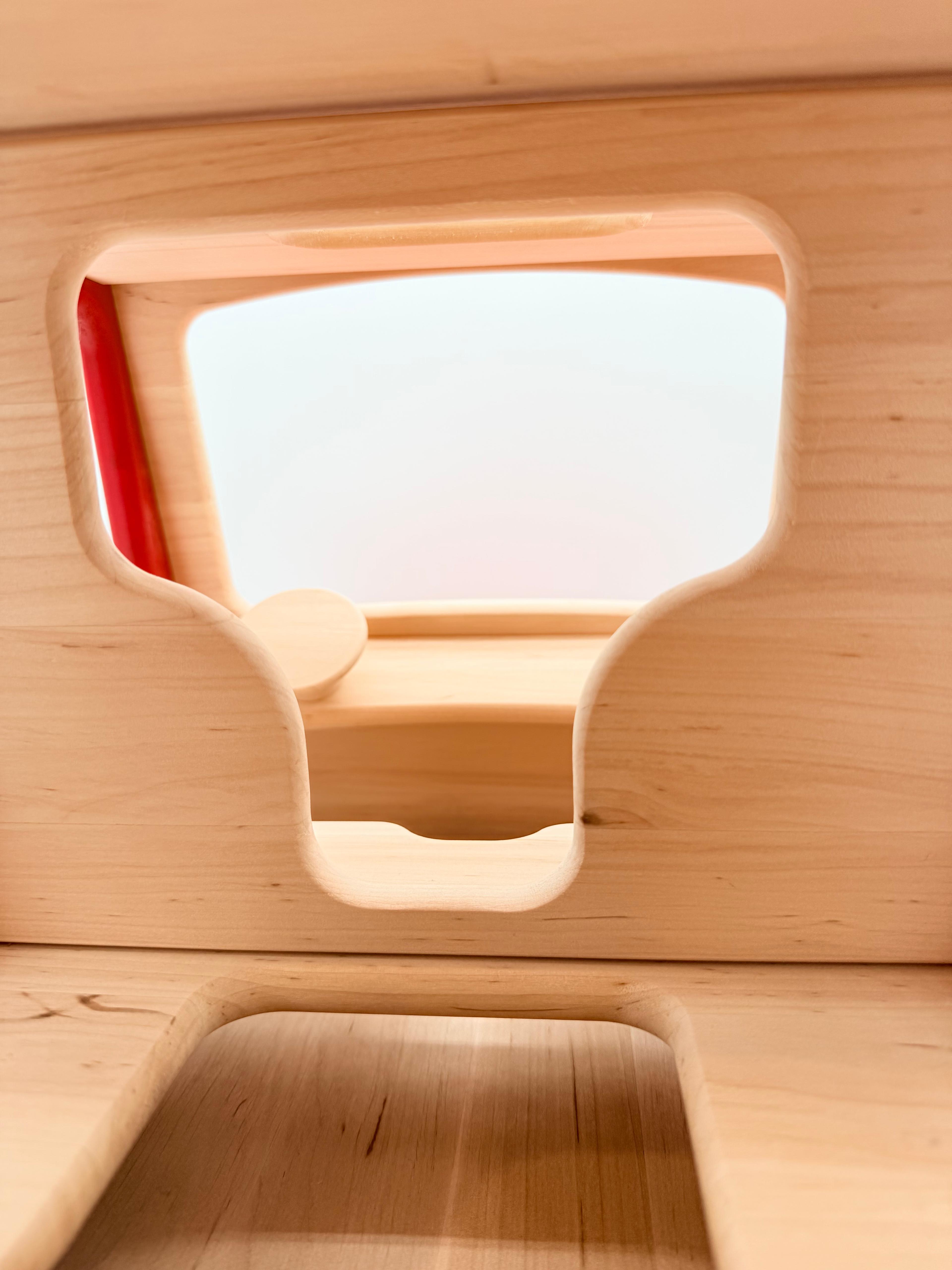 Large Wooden Off-Road Car - Red