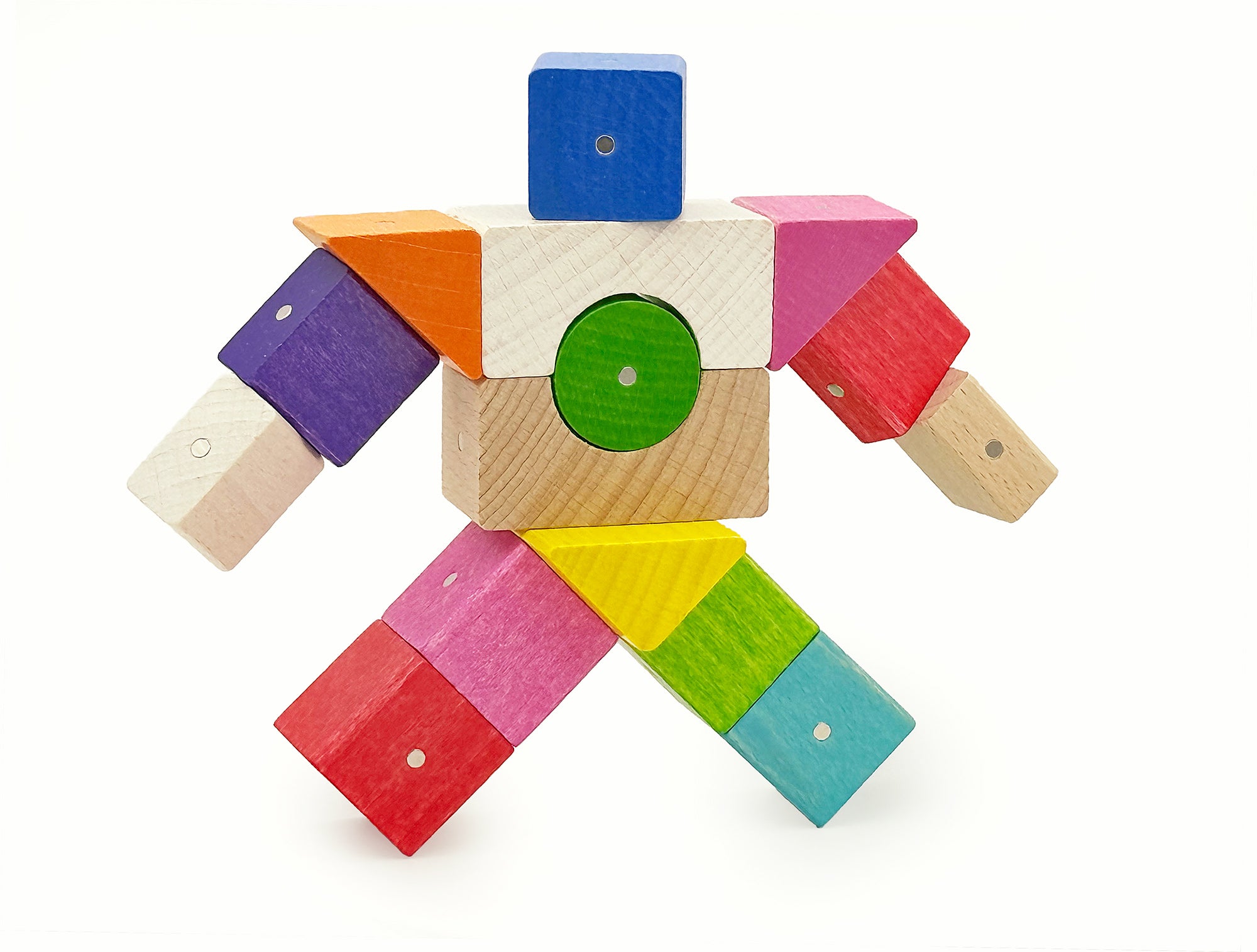 Wooden Magnetic Blocks - Giga - 300 pieces