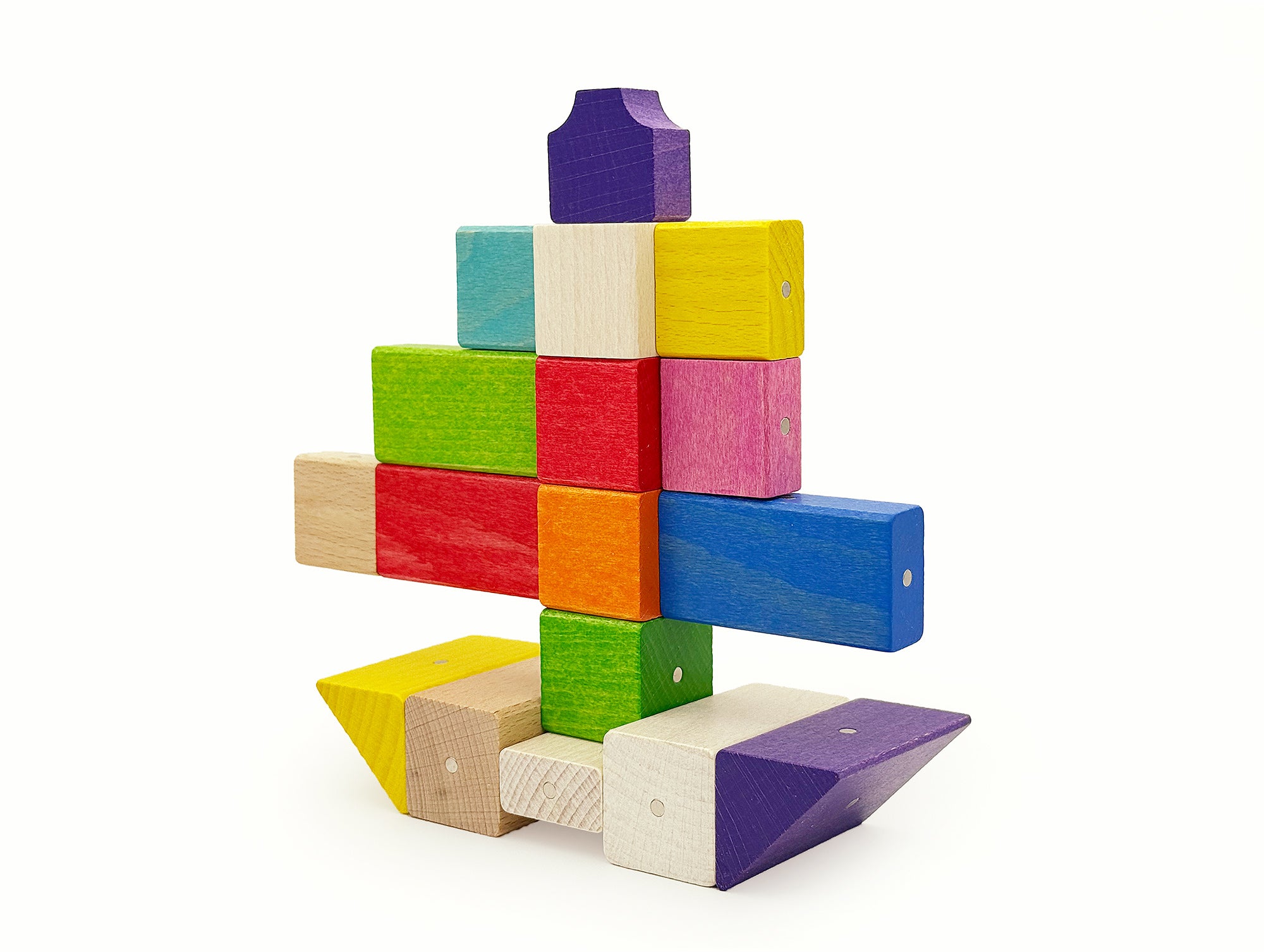 Wooden Magnetic Blocks - Ship - 17 pieces